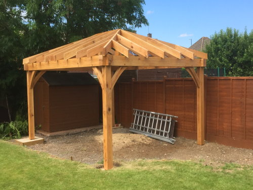 Oak Framed Pergola Oak Structures Alternative